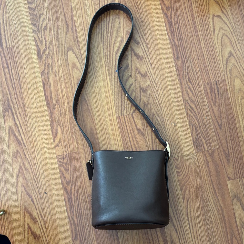 Coach Brown Leather Crossbody Bag